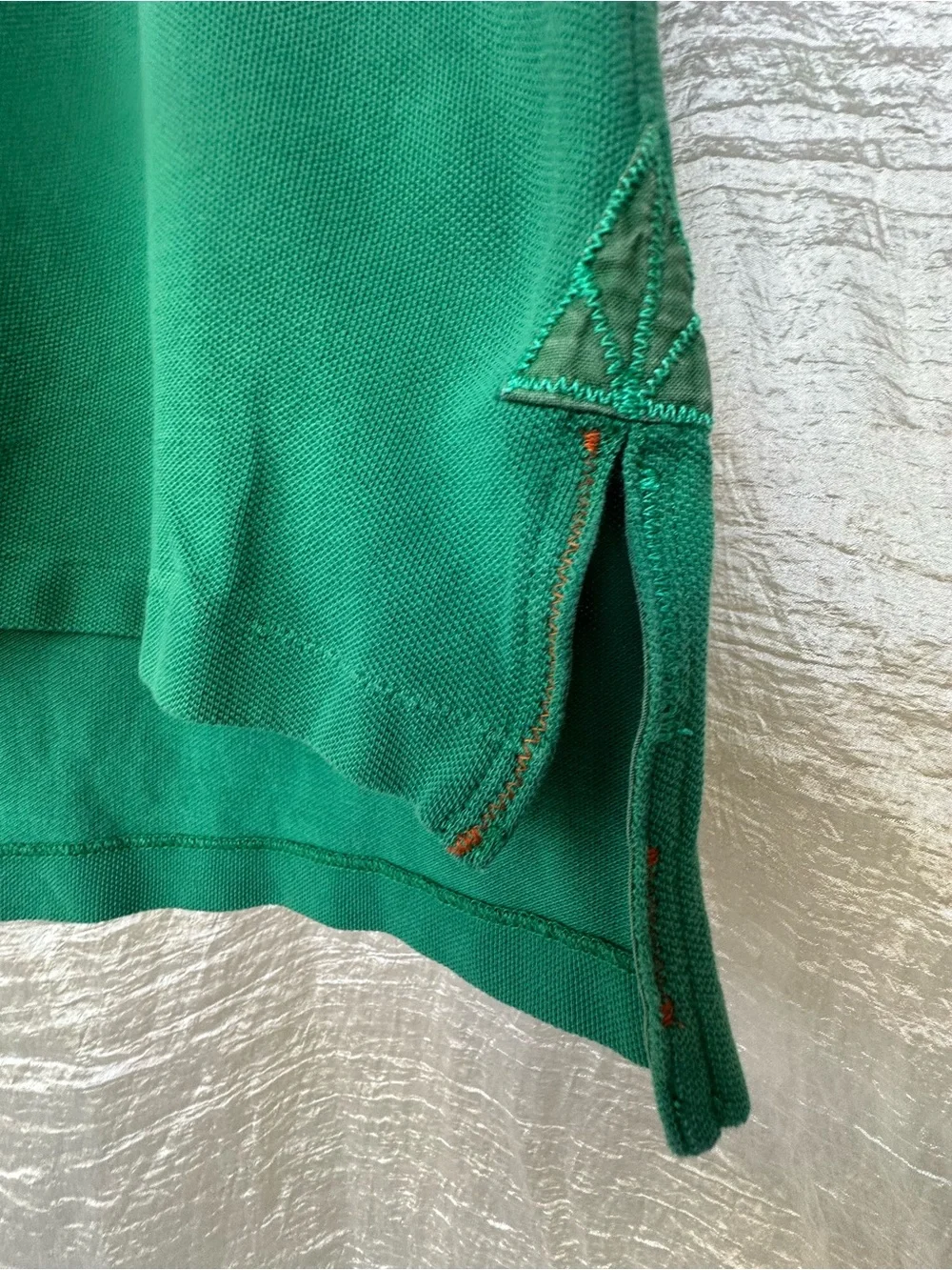 Polo Ralph Lauren Green Polo Big Navy Pony Classic Preppy Shirt Premium Detail M